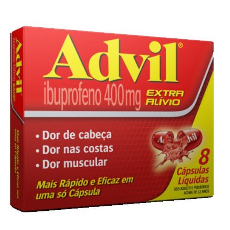 advil 400mg 8 cápsulas