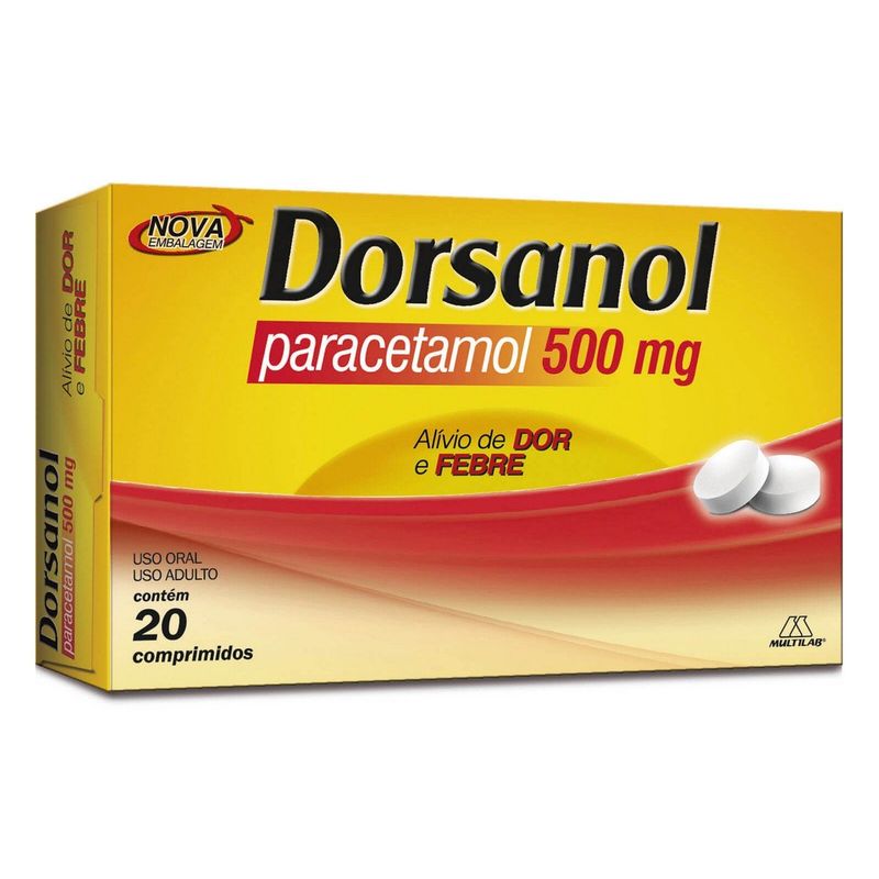 dorsanol 500mg 20 comprimidos