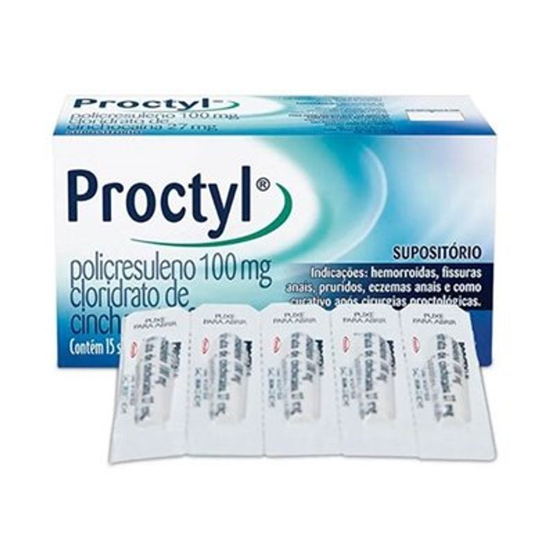 proctyl 15 supositórios
