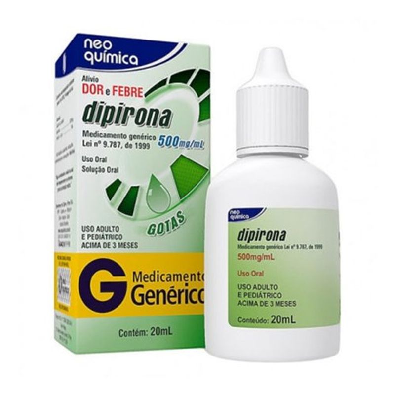 dipirona sodica 500mg solução oral