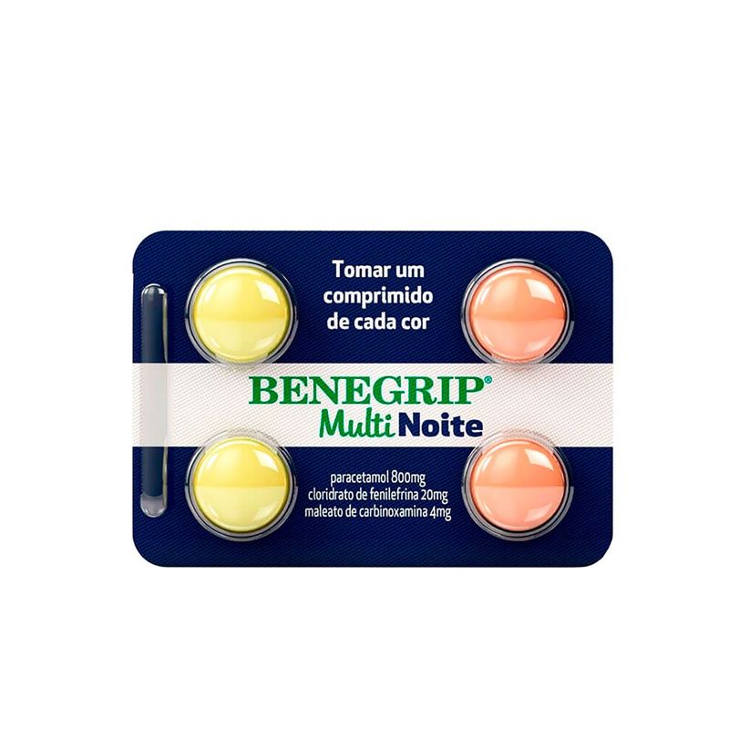 benegrip mult noite 4 comprimidos