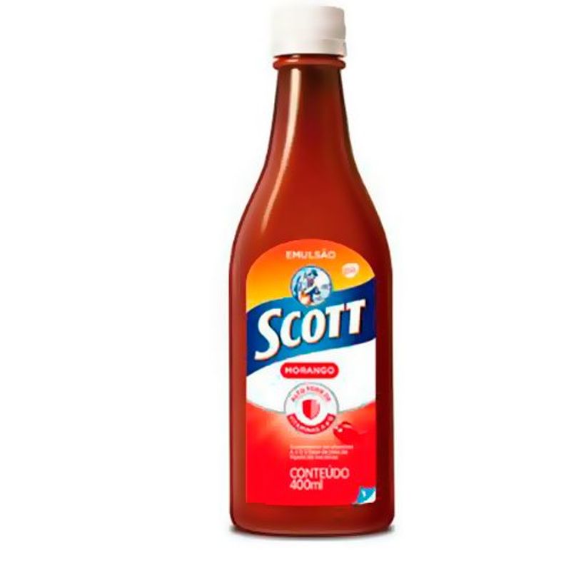 emulsão de scott sabor morango 400ml