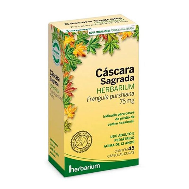cáscara sagrada 75mg 45 cápsulas