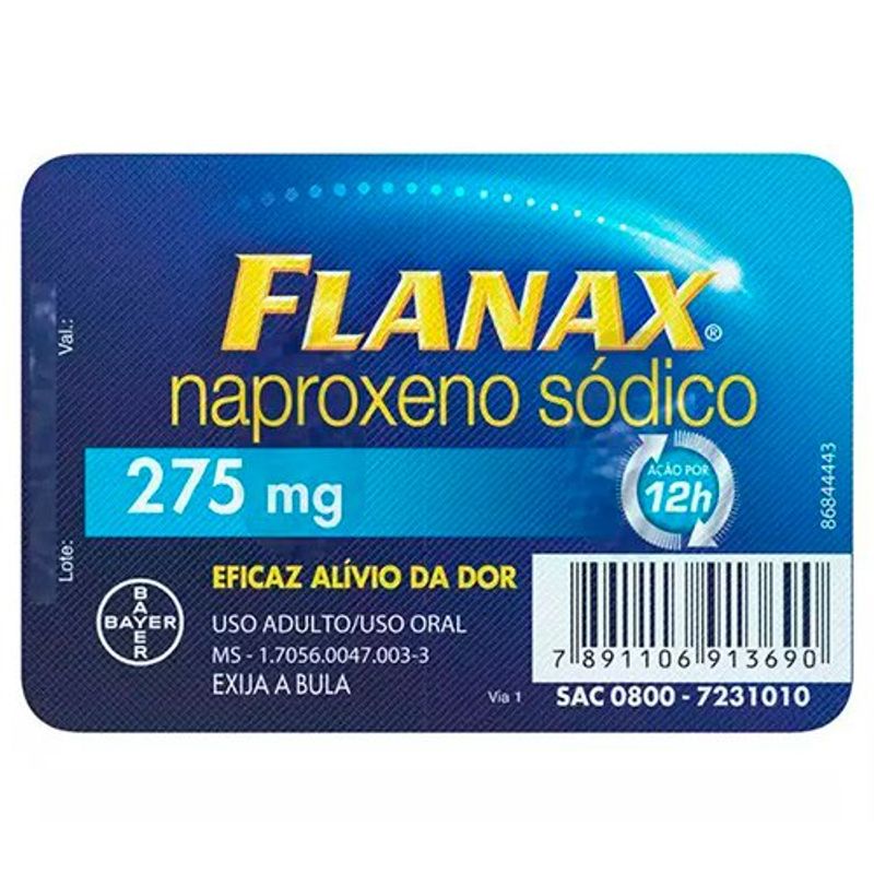 flanax 275mg 2 comprimidos revestidos