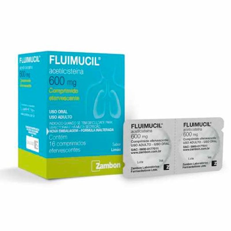 fluimucil 600 mg 16 comprimidos