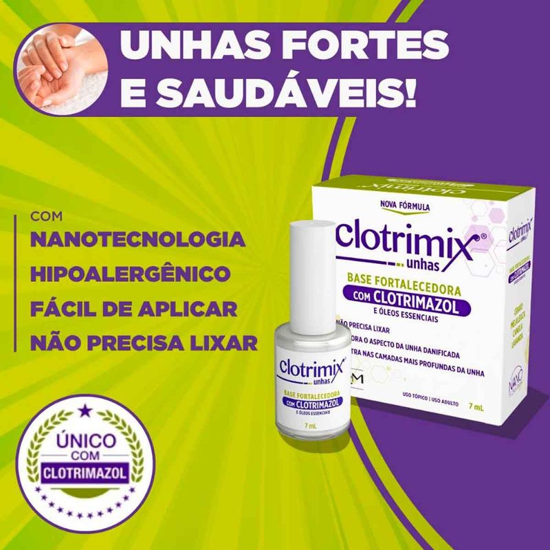 esmalte fortalecedor de unha clotrimix 7ml