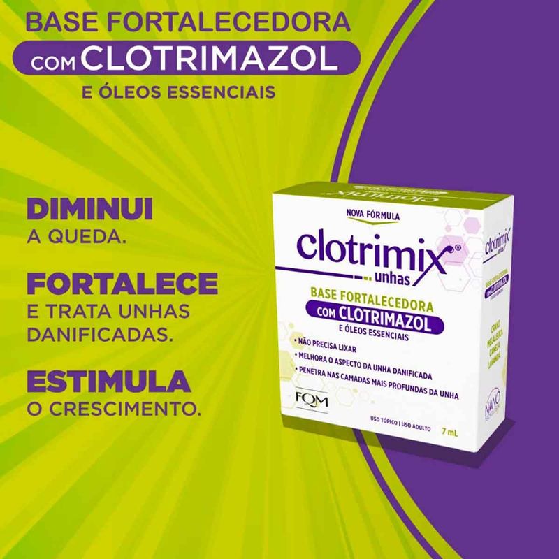 esmalte fortalecedor de unha clotrimix 7ml