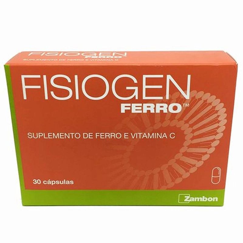 fisiogen 30 cápsulas ferro+vitamina c zambon