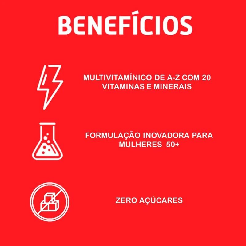 vitasay 50+ a-z mulher suplemento alimentar 60 comprimidos
