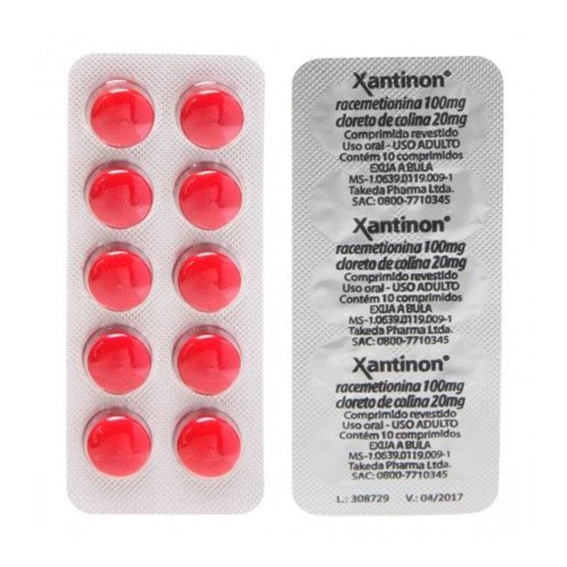 xantinon 10 comprimidos revestidos takeda pharma