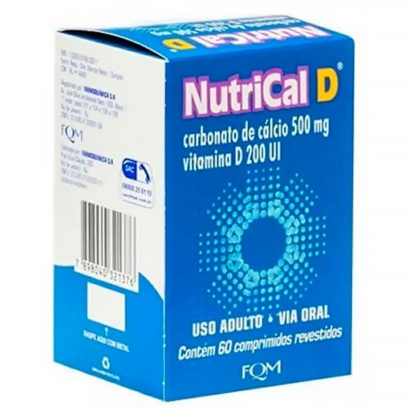 nutrical d 500mg+200ui 60 comprimidos