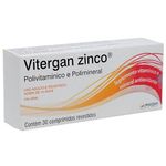 vitergan zinco 30 comprimidos marjan