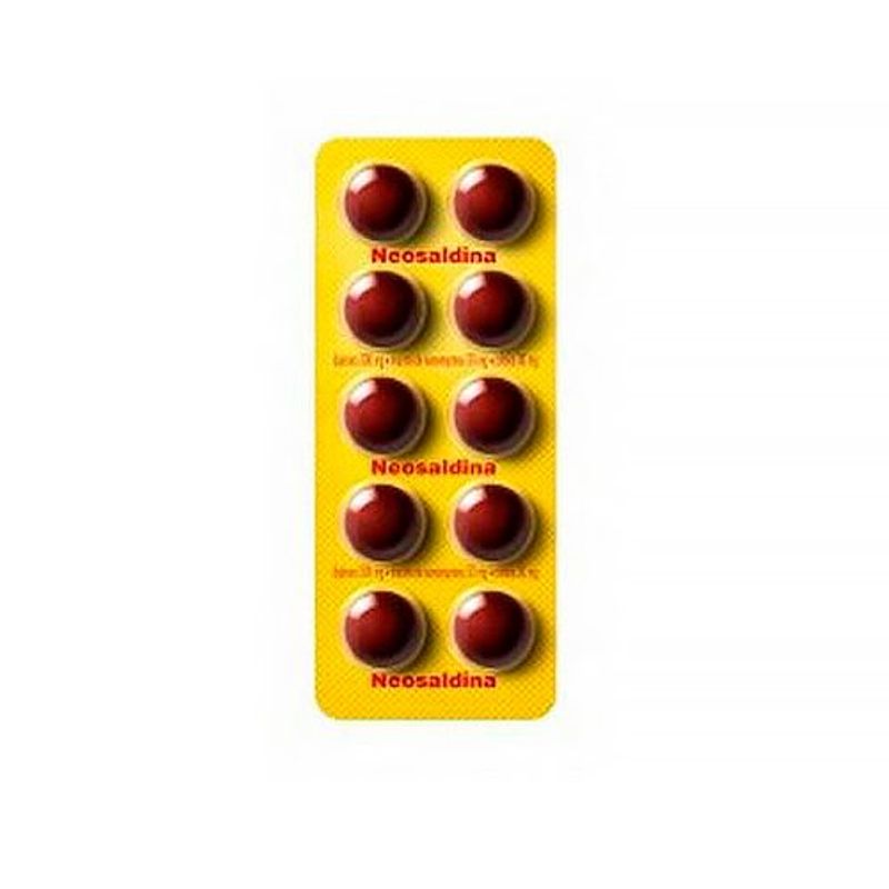 neosaldina 30+300+30mg 10 drágeas