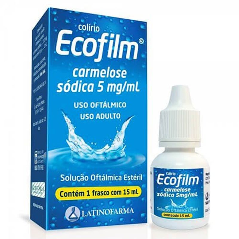 ecofilm 5mg/ml solução oftálmica 15ml
