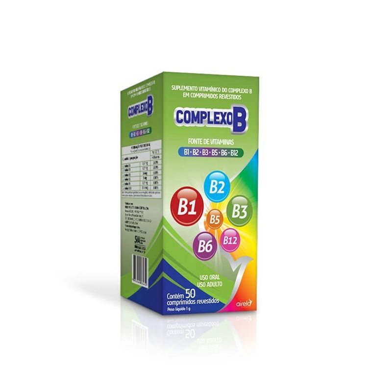 complexo b 50 comprimidos airela