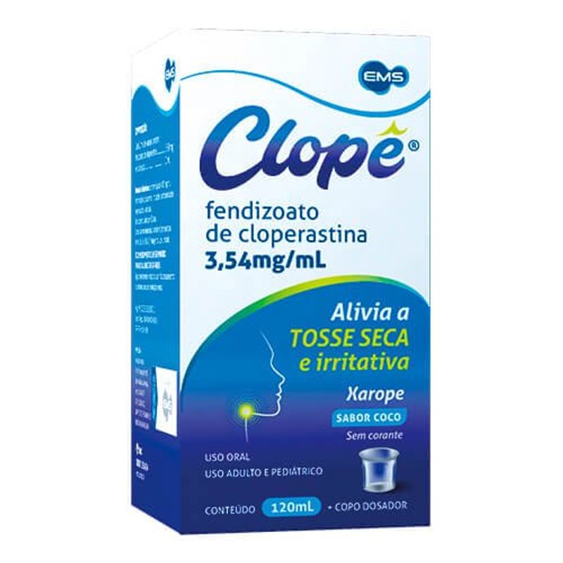 clope 3,54mg/ml xarope 120ml