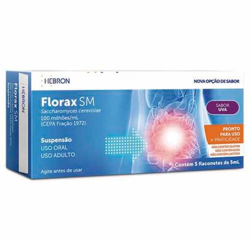 florax sm adulto sabor uva 5 flaconetes