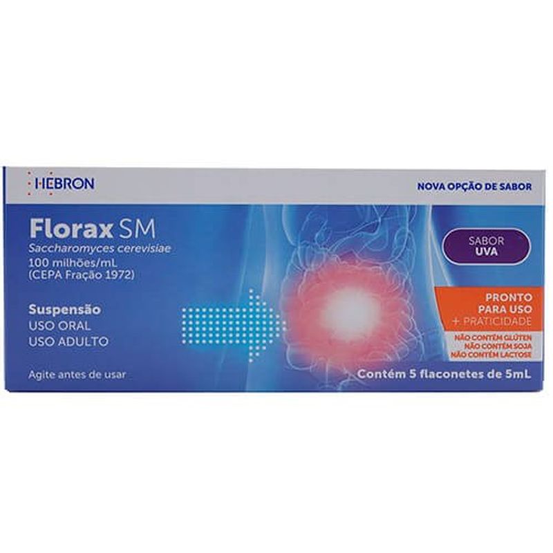 florax sm adulto sabor uva 5 flaconetes