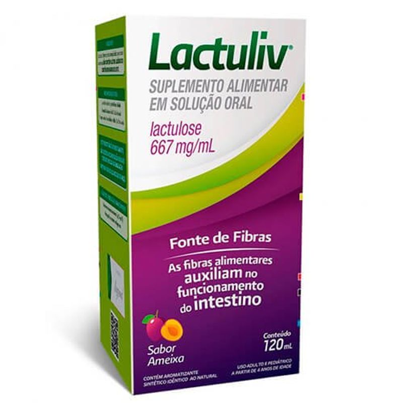 lactuliv xarope sabor ameixa 120ml
