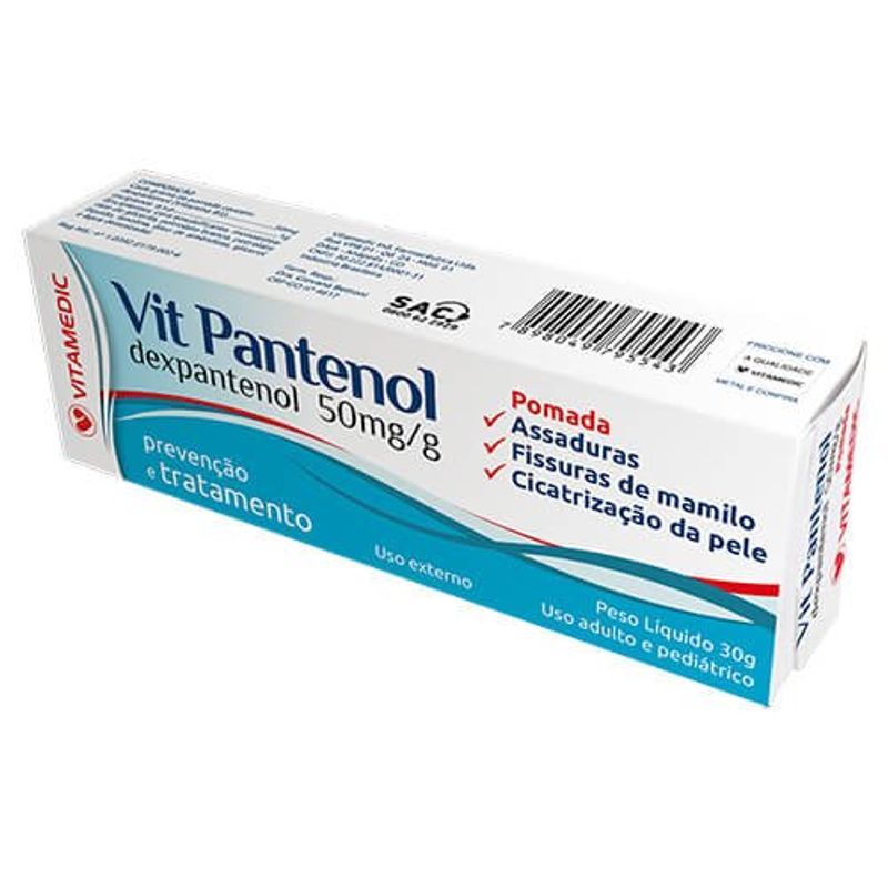 vit pantenol 50mg/g pomada 30g