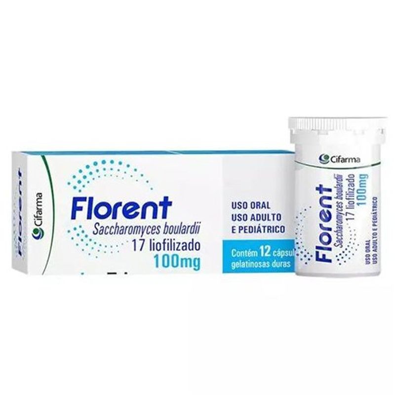florent 100mg 12 cápsulas