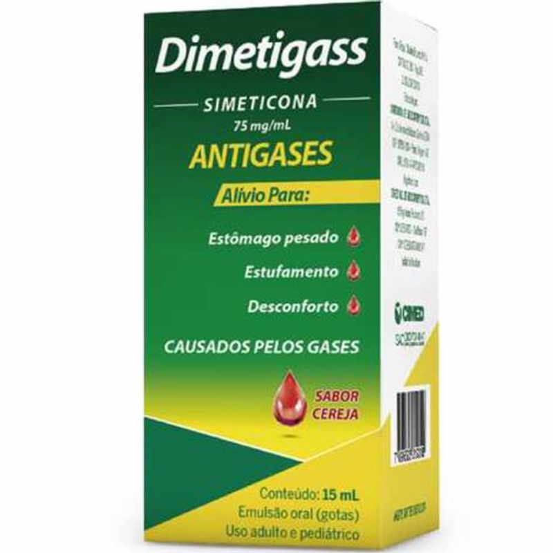 dimetigass 75mg/ml emulsão oral 15ml