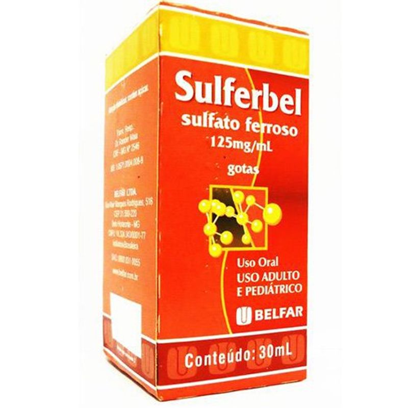 sulferbel 125mg/ml gotas 30ml