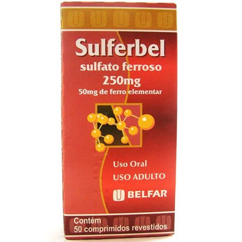 sulferbel 50mg 50 comprimidos revestidos