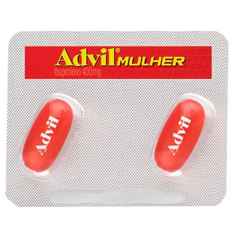 advil mulher 400mg 2 cápsulas