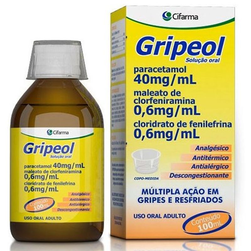 gripeol solução oral 100ml