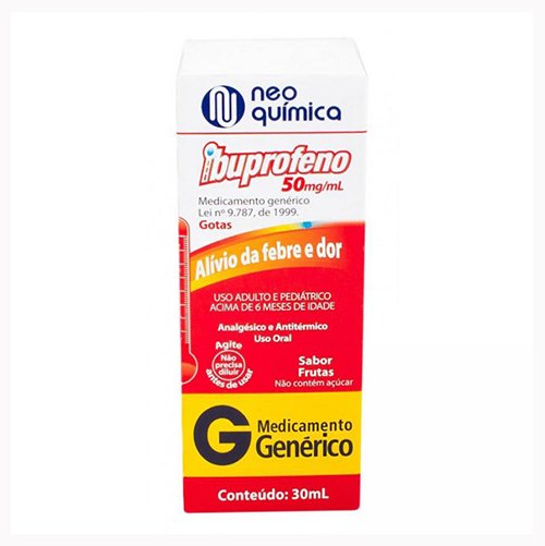 Encontraproduto.com.br - Ibuprofeno 50mg/mL Suspensão Oral (Gotas) - Frasco com 30mL