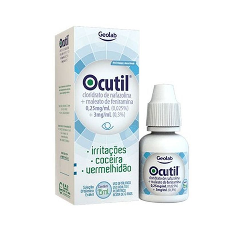 ocutil 0,25+3mg/ml solução oftálmica