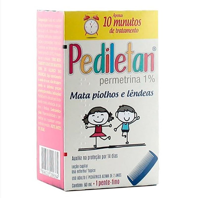 pediletan 10mg/ml loção capilar 60ml