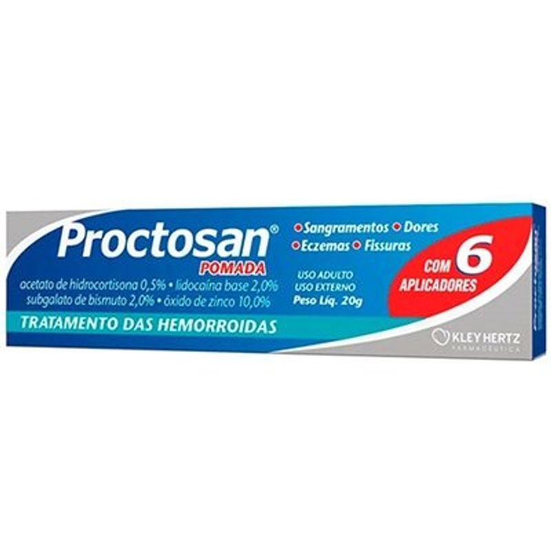 proctosan pomada 20g + 6 aplicadores