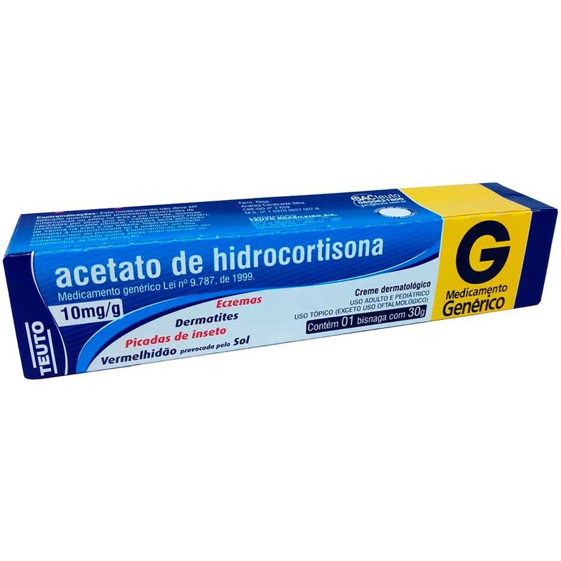 acetato de hidrocortisona 10mg creme