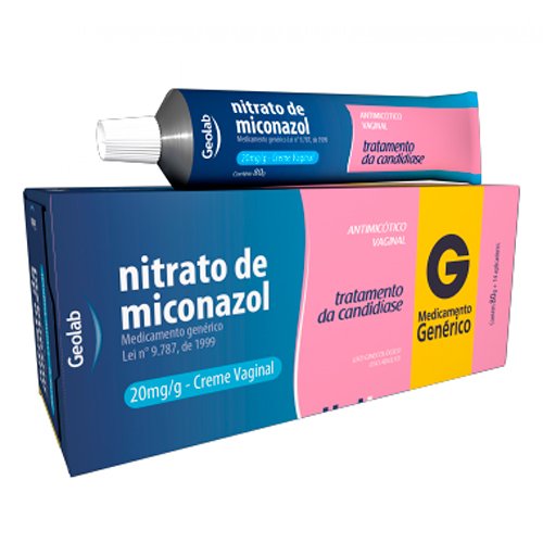 Nitrato de Miconazol Creme Vaginal 80g - Geolab Genérico
