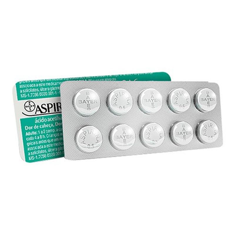 aspirina 500mg 10 comprimidos