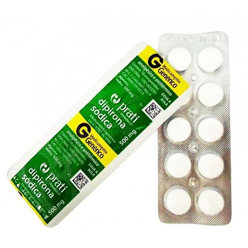 dipirona 500mg 10 comprimidos prati donaduzzi genérico