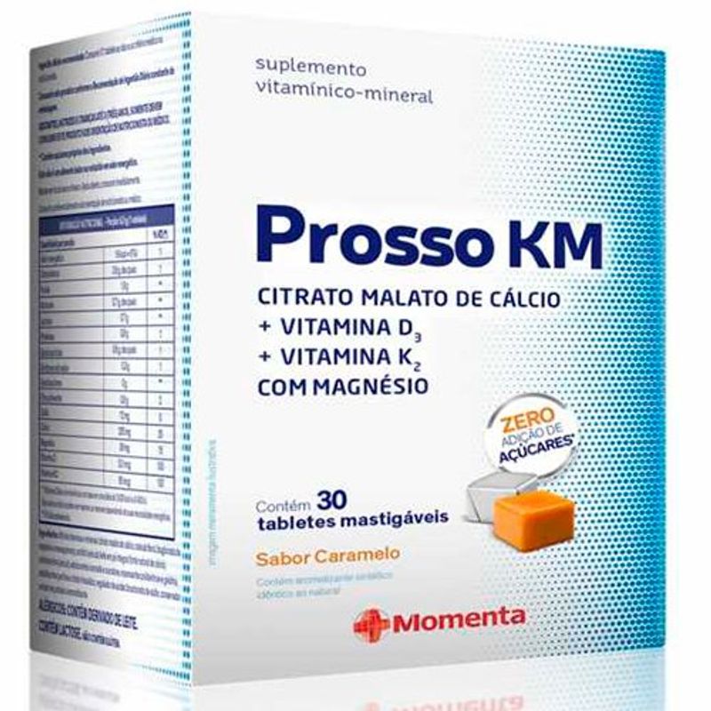 prosso km 30 tabletes mastigáveis