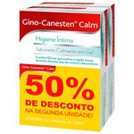 kit sabonete íntimo gino-canesten calm 100ml cada
