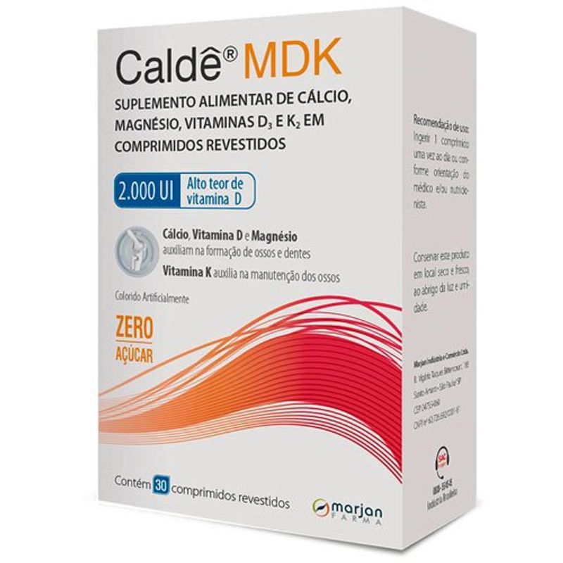 caldê mdk 2.000 ui 30 comprimidos revestidos marjan