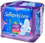 absorvente sempre livre max noturno cobertura suave 8 unidades