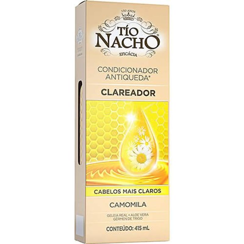 shampoo genomma tio nacho antiqueda clareador 415ml