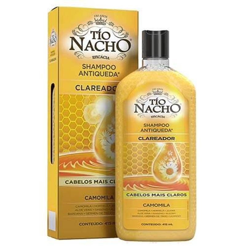 shampoo genomma tio nacho antiqueda clareador 415ml