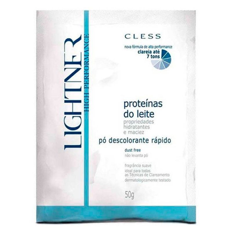 descolorante em pó cless lightner proteínas do leite 50g