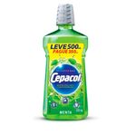antisséptico bucal sanofi cepacol menta leve 500ml pague 350ml