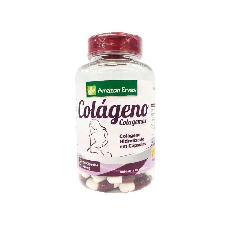 alimento nutricional e funcional amazon ervas colágeno colagemax 120 cápsulas 300mg