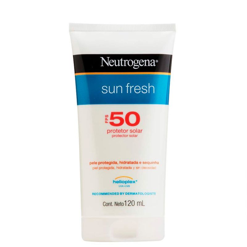 protetor solar johnson & johnson neutrogena sun fresh fps 50 120ml