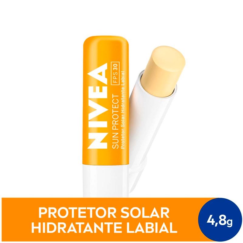 protetor labial nivea sun protect fps 30 4,8g