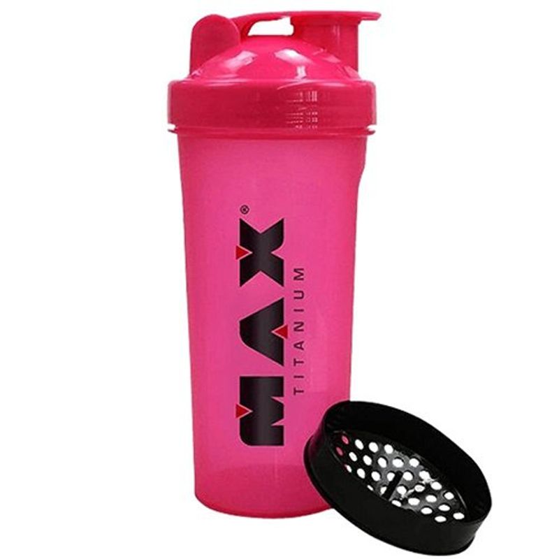 coqueteleira 1 dose max titanium rosa 600ml